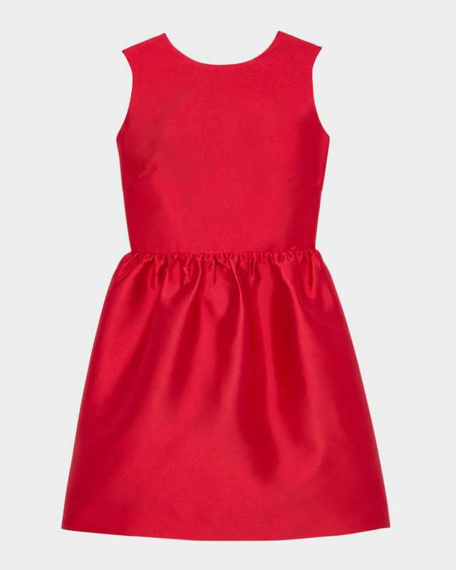 cutout bow-back mikado mini dress